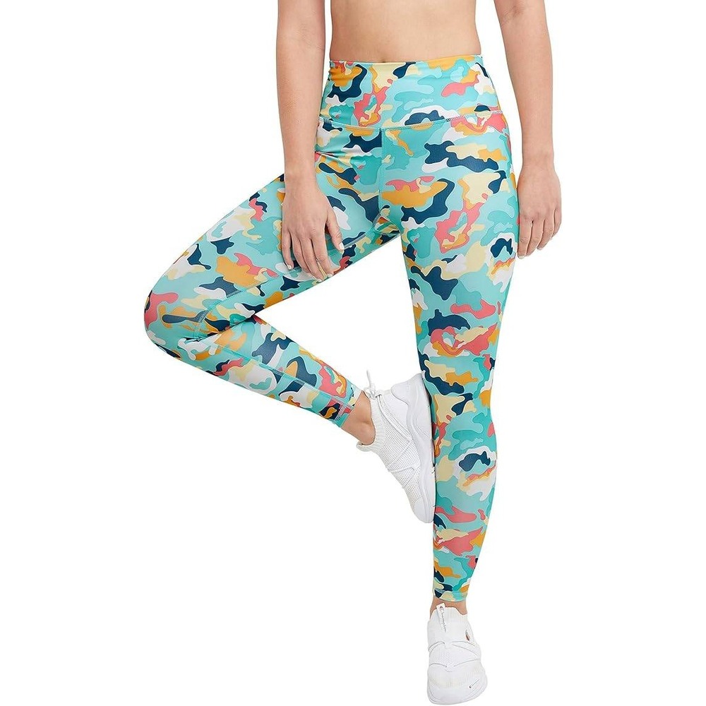 Champion Womens Abstract‎ Camo Knit Tight B Leggings M3380P Multicolor XS NEW